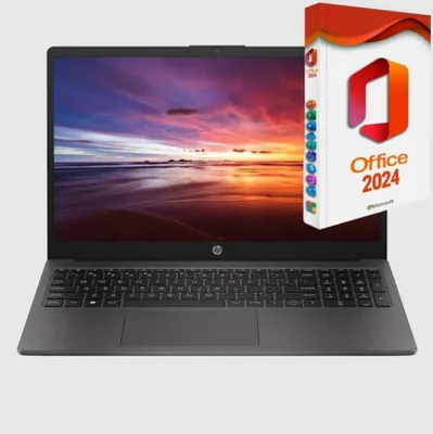 Produktbild von HP 250-G10, Intel Core i5-120U- 256GB SSD - 8GB DDR5-RAM - Windows 11 Pro + MS Office 2024 Pro - 39cm (15.6" LED) Full HD, Displayport via USB-C