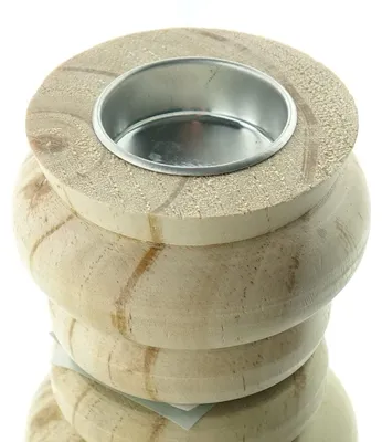 Produktbild von nature trends Teelichhalter Natur Ø 8 cm - Holz