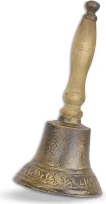 Produktbild von Eine gusseiserne Schulglocke Replikat Retro Design Dekoration
