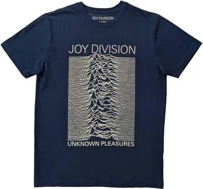 Produktbild von Joy Division - "Unknown Pleasures" T-Shirt für Herren/Damen Uni RO5613 (XL) (Jeansblau)