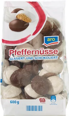 Produktbild von aro Pfeffernüsse 2-fach glasiert/Zartbitter - 600 g