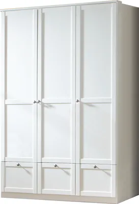 Produktbild von Kleiderschrank FILOU 3-türig Schrank mit Schubkästen Kinderzimmer Jugendzimmer Alpinaweiß