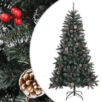 Image de vidaXL vidaXL - Arbre de Noël artificiel - avec - support - 180 - cm - PVC - vert