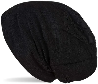 Produktbild von styleBREAKER Uni Beanie Mütze im Destroyed Vintage Look, Schwarz