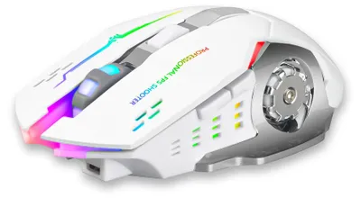 Image de Souris sans fil avec éclairage RGB, design ergonomique, résolution de 1200 à 3600 dpi