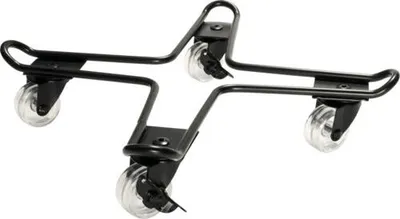 Obrázek produktu pro Podstavec pod květináč pojízdný ocelový Ø 33 cm černý