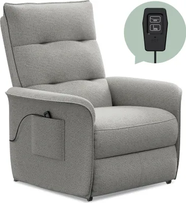 Produktbild von Softa Elektrisch Relaxsessel Verstellbarer TV Sessel Fernsehsessel mit liegefunktion 105° -155° verstellbare Rückenlehne Relax Sessel (Lichtgrau)