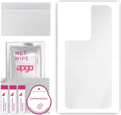Produktbild von apgo Rückseite Schutzfolie, klar, kompatibel mit Oppo Reno9, Hinten Hydrogel-Displayschutzfolie mit Positionierhilfe, kratzfest, einfache Montage