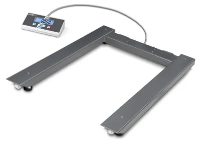Produktbild von KERN & SOHN Palettenwaage, 1500 kg, Edelstahl, Stahl, LCD, 2,5 cm, 1195 mm