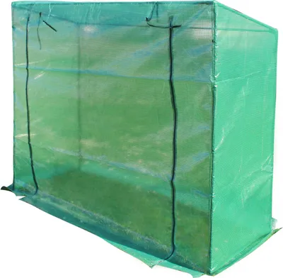 Obrázek produktu pro Skleník Wiltec 200 x 77 x 169 cm, fóliový skleník se zipem, rolovací dveře, PE pletivo, skleník na rajčata