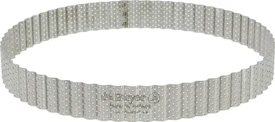 Perforierte Tortenform 24 cm, Höhe 3 cm, Silber