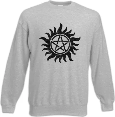 Produktbild von Urban Backwoods Anti Possession Symbol, Sweatshirt, Farbe: Hellgrau, Größe: XL