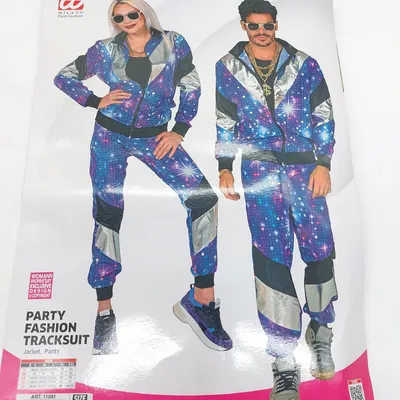 Produktbild von Widmann Milano Party Fashion Trainingsanzug Disco 80er Jahre Outfit Retro