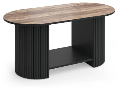 Productafbeelding van Salontafel Vicco Calero Eiken rustiek/Zwart 100 x 50 cm, Model 61470