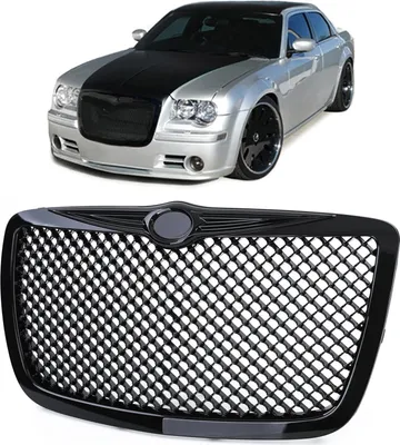 Produktbild von Kühlergrill Sportgrill Wabengrill Grill in Schwarz Glanz für Chrysler 300C ab