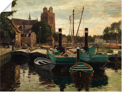 Produktbild von ARTland Poster Abend in Dordrecht. 1902-1910 Größe: 40x30 cm