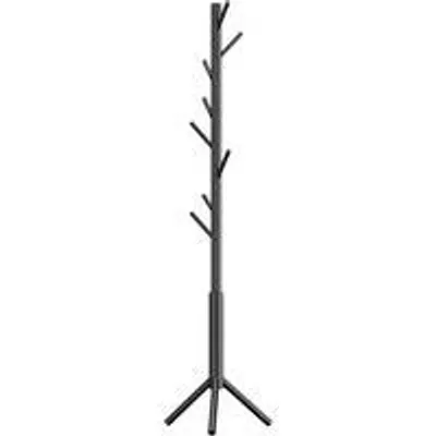 Produktbild von Famanu Garderobe Freistehend - Holz mit 8 Haken - Schwarz