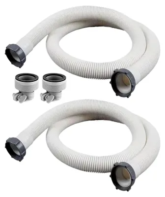 Produktbild von Schlauch für Poolfilter, PVC, flexibel, 2 Stück, für Poolpumpe, 1500 GPH, 150 x 5,7 cm, für Salzwasserabfluss, geeignet für oberirdische Poolsysteme