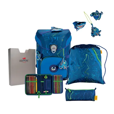 Produktbild von DerDieDas ErgoFlex Easy Exklusiv SF Water Splash Set 5-teilig Schulranzen