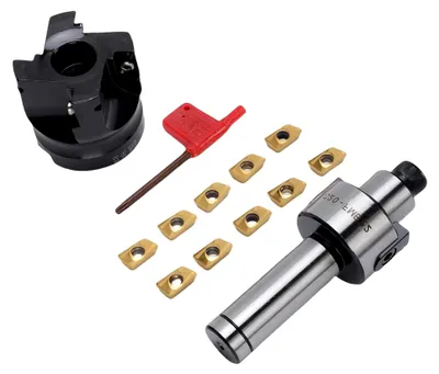 Produktbild von 400R 50 22 4t Gesichtsmühlenschneider mit 10 -Einsätzen, CNC -Drehwerkzeugkit, für Breite Sendungsanwendungen