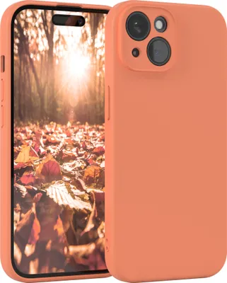 Produktbild von EAZY CASE - TPU Hülle für Apple iPhone 15, TPU Case stoßfeste Handyhülle, weiches Cover mit Kameraschutz, Silikonhülle in Orange