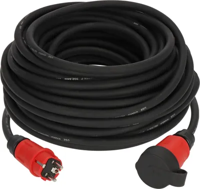 Produktbild von Brennenstuhl 9162250110, 25 m, Drinnen/Draußen, Gerade, IP44, Abnutzungsresistent, Schnittfest, Ölbeständig, Reißfest, UV-beständig, Wasserfest, Neopren