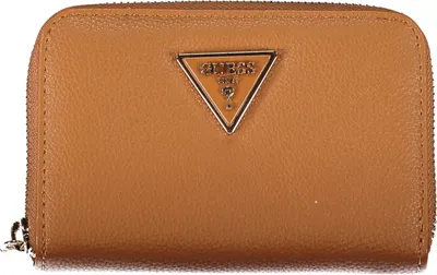Produktbild von Braune Damen-Geldbörse mit Reißverschluss und Logo - Viel Platz