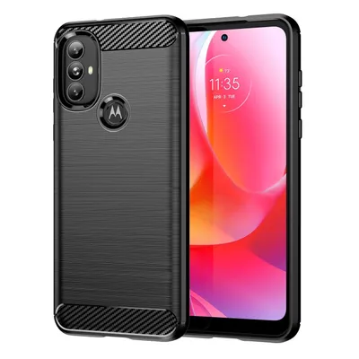 Obrázok produktu pre Uhlíkové puzdro kryt pre Motorola Motog Power 2022 Black