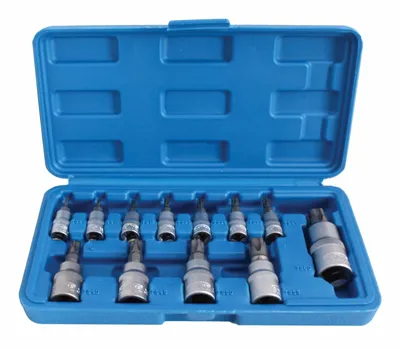 Image de Clé à douille Torx TS avec trou, 12 pièces, 3/8"-1/2"