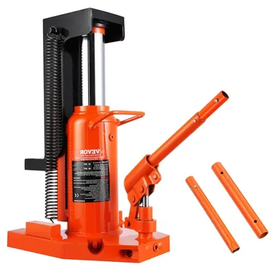 Imagen del producto de Gato hidráulico - Gato para automóviles - Gato de botella - Gato elevador - Gato industrial - Capacidad de elevación: 10 toneladas