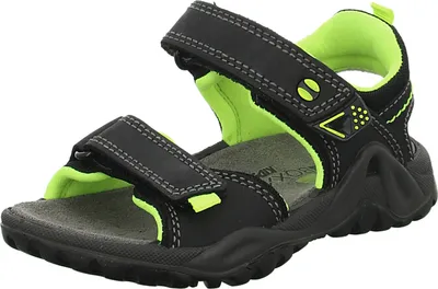 Produktbild von BOXX Kids Kinder-Jungen Sandalette Schwarz-Gelb, Farbe:schwarz, EU Größe:27