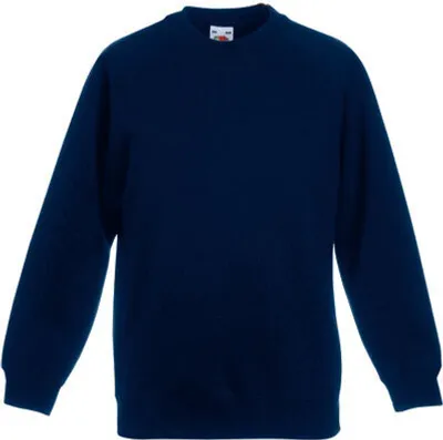 Produktbild von Fruit of the Loom - Kids  Raglan Sweat - Deep Navy - 164