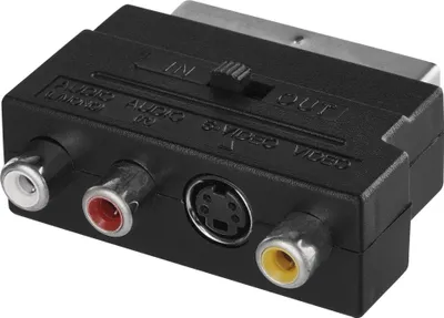 Redukce SCART na 3x CINCH + SVHS adaptér