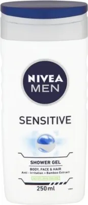 Zdjęcie produktu dla NIVEA 81079, Żel pod prysznic, 250 ml, Dorośli, Mężczyźni, Ciało, Skóra wrażliwa