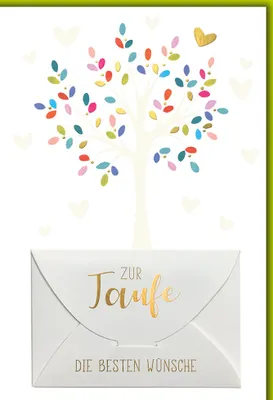 Produktbild von Taufe - Geldkarte - Glückwunschkarte im Format 11,5 x 17 cm - Baum