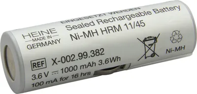 Image de Batterie NiMH originale Heine type X-002.99.315, ancienne référence X-02.99.382, X-002.99.382, X-02.99.380
