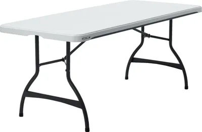 Obrázek produktu pro Stůl Skládací stůl Lifetime White 182 x 73,5 x 76 cm Ocel Plast