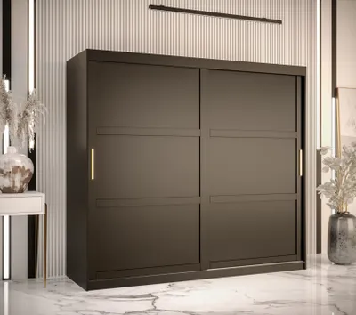 Produktbild von Kleiderschrank RAISA 1 – Breite 200 cm, schwarz