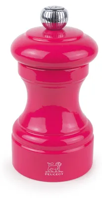 Image de Peugeot Bistro Moulin à poivre 10 cm rose bonbon laqué bois