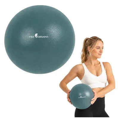 Produktbild von Mini Gymnastikball 25 cm Fitnessball Pilatesball Yogaball mit Pumpe bis 100 kg Übungen zu Hause Türkis