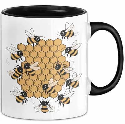 Produktbild von Imker Tasse Geschenkidee Honigmacher Lustiger Spruch Geschenkidee Lustig (Schwarz)