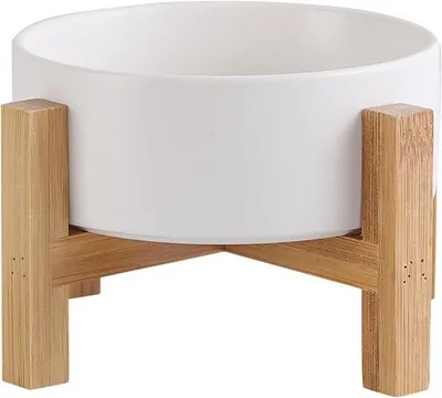 Zdjęcie produktu dla Ceramiczne miski dla kotów z uchwytem, podwyższone miski na karmę i wodę dla kotów i małych psów z antypoślizgową gumową podstawką, relaks dla zwierząt domowych