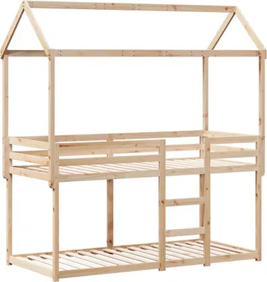 Produktbild von Etagenbett ohne Matratze 90x200 cm Massivholz Kiefer