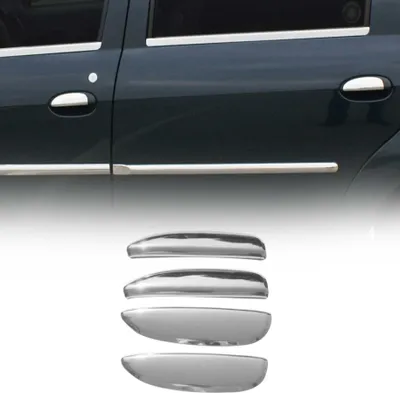 Image de Couverture de poignée de porte pour Dacia Logan 2004-2012 en Acier Inoxydable