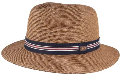 Bailey melierter knautschbarer Papier-Fedora Hester in braun