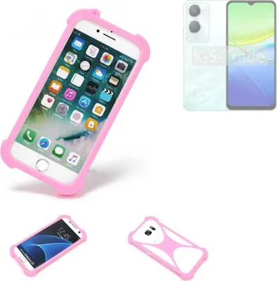 Produktbild von K-S-Trade Handy Hülle kompatibel mit Vivo Y36c Schutz Hülle Bumper Silikon Schutz Hülle Cover Case Silikoncase Silikonbumper TPU Softcase