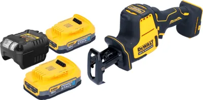 Produktbild von DeWalt DCS 369 E2 Akku Säbelsäge Reciprosäge 18 V Brushless + 2x Powerstack Akku 1,7 Ah + Ladegerät