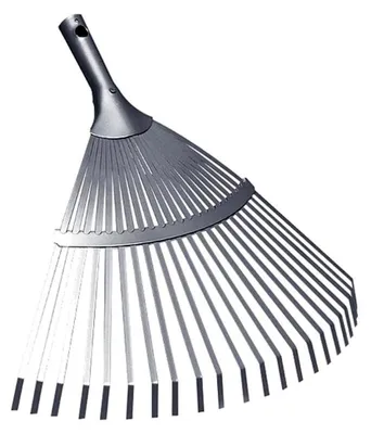 Produktbild von Laubbesen 22 Zinken Silber