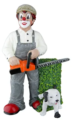 Produktbild von Gilde Clown, "Gartenfreunde", Kunstharz, mehrfarbig, VE 1, L. 9 cm, B. 10 cm, H. 15 cm 10284 4063387102848