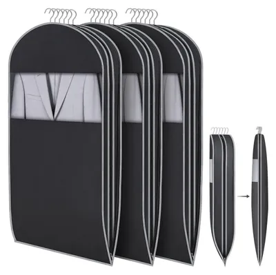 Produktbild von Kleidersäcke mit Selbstkompressionsreißverschluss 101cm 3er Set